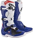 Alpinestars Unisex-Adult TECH 3 Boots-Blue/White/Red (Size 10) (Multi, One