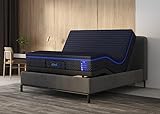 iDealBed S4 Nebula Luxury Hybrid Mattress + 3i Custom Adjustable Bed Sleep System, Comfort, Cooling & Support, Advanced Silent Operation, Wireless (Nebula Medium Firm, Full)