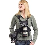 Sevenoak Dual Camera Harness, SK-MSP01 Multi Carrying Chest Vest System with Side Holster for Canon 6D 600D 5D2 5D3 Nikon D90 Sony A7S A7R A7S2 Panasonic Olympus DSLR Cameras Climbing Wedding Travel