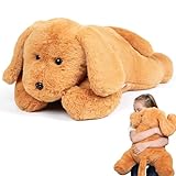 Chuggsby Weighted Stuffed Animal for Stress Support & Fun - 24' 5Lb Large Stuffed Dog Plush - Heavy Plushies Pillow to Hold - Big, Weighted Stuffed Animals for Adults & Kids