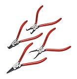 GEARWRENCH 4 Piece Fixed Tip Internal & External Snap Ring Plier Set, 7' - 82150 , Red