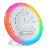 Color Changing Bluetooth Speaker Night Light with Wireless Charging - Gifts for Teens