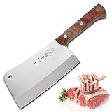 Heavy Duty Cleaver SHI BA ZI ZUO Butcher Knife for Chopping Bones Sturdy Kitchen Knife