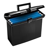 Pendaflex Portable File Box, Black, 11' H x 14' W x 6-1/2' D (41732)