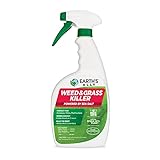 Earth's Ally Weed and Grass Killer | Safe, Pet-Friendly Natural Weed Control Spray for Patios, Driveways & Sidewalks, Ready-to-Use 24oz - Bee Safe, No Glyphosate Weed Killer