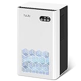 Dehumidifier, ToLife Dehumidifiers for Room, 95 OZ Water Tank, (950 sq.ft) Dehumidifiers for Basement Home Bathroom Bedroom with Auto Shut Off, 7 Colors LED Light, White