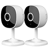 GALAYOU Indoor Home Security Cameras - 2K WiFi Surveillance Camera with Two-Way Audio for Baby/Pet/Dog/Nanny, Smart Siren with Phone App, SD/Cloud Storage, Works with Alexa & Google Home G7-2PACK
