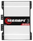 Taramps HD 3000 1 Ohm 1 Channel 3000 Watts RMS MAX, Full Range Car Audio, Monoblock, LED Monitor Indicator, Class D Amplifier, Crossover, White 3k amp