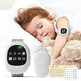 2-in-1 Upgraded Wireless Bedwetting Alarm & Potty Watch, MOMYMUST Rechargeable Potty Training Watch with Music and Vibration, Customized Timer, Bed Wetting Alarm for Kid Elder Adult