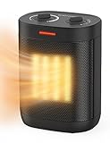 1500W/900W Space Heaters for Indoor Ues, Electric Portable Heater with Thermostat, 3 Modes, Multiple Protection, Small Heater Safety for Home Office Quiet