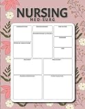 Nursing Med-Surg : Blank Template Notebook: The Perfect Blank Template for Streamlined Medical Surgical Nursing Record-Keeping 8,5' x 11'