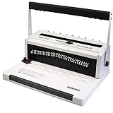 TruBind Wire Binding Machine - TB-W20A - Affordable in-Office Book Binding - Uses 3:1 Wire-Loop Binding - Hole Punch up to 20 Sheets - Adjustable and Portable - Binds up to 120-Pages