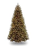 National Tree Company Pre-Lit Artificial Full Christmas Tree, Green, North Valley Spruce, Dual Color LED Lights, Includes Stand, 7.5 Feet