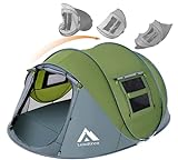 Pop Up Tents for Camping 4 Person Waterproof Pop Up Army Tents Surplus Tents Military Popup Tent Camping Easy Up Camping Tents Instant Pop Up Tent Big Green