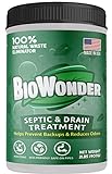 BioWonder Septic Tank Treatment - Prevent Backups & Reduce Odor - 100% All-Natural Enzymes - Disposal, Drain, RV, Septic, Grease Trap, Toilet, Shower - 2lbs 60 Treatments