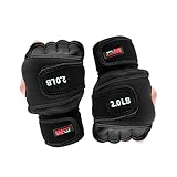 Weighted Gloves 4lb(2lb Each), Fitness Soft Iron Gloves Sandbag Weight Bearing Training Gloves with Wrist Support for Gym Boxing Strength Training, Cross Training, Gifts for Men Dad Husband