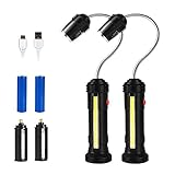 Torlight Grill Light, USB Rechargeable Grill Lights for BBQ Waterproof, Magnetic Base Super Bright LED Lights & Side Lights, BBQ Light with Flexible Gooseneck, Included Batteries, Heat Resistant