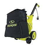 Sun Joe SBJ807E 13-Amp Walk-Behind Wheeled Outdoor Garden Vacuum, 1000-CFM, 8.5-Inch Intake, 10.6-Gallon Collection Bag, Foldable Handle, Great for Acorns, Leaves, Mulch
