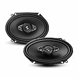 Pioneer TS-A6880F 6' x 8' 350 Watts Max Power A-Series 4-Way Car Audio Coaxial Speakers Pair with Fiber Cone Midrange / FREE ALPHASONIK EARBUDS
