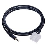 Mazda Aux in Music CD Interface Adapter Audio Jack Cable Lead Mp3 for Samsung Galaxy, HTC ONE, Huawei, Sony Xperia Lumia, LG Phone, iPod, MP3 Player to Mazda 6, 3, 5, 2, MX5, RX8, M6, M3, Besturn B70