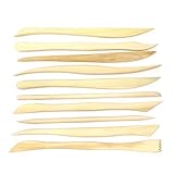 Honbay 10-Piece Double Ended Wooden Mini Modeling Tools Clay Sculpture Tools for Cutting, Carving and Smoothing