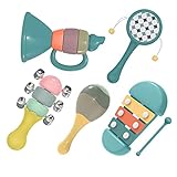 Giaford Musical Learning Toys for Babies and Toddlers Musical Instrument Toy Rattle Maracas,Trumpet, Xylophone for Preschool Boys and Girls Christmas Birthday Gift