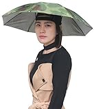 Accinouter Inoutdoorkit Umbrella Hat, Colorful Folding Headwear 26”, Elastic Headband Sun Rain Umbrella Hat Cap For Party, Fishing And Gardening, Prefect For Kids