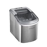 Frigidaire Countertop Ice Maker, Compact Machine, 26 lbs per day, Stainless