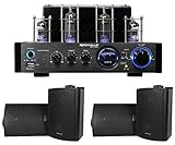 Rockville BluTube LED Tube Amplifier/Home Theater Bluetooth Receiver+4 Speakers
