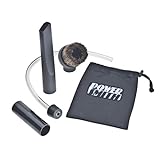 PowerSmith PAAC302 Ash Vacuum Deep Cleaning Kit with Crevice Tool, Brush Nozzle, Pellet Stove Hose, Adapter, and Storage Bag,Black