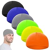 6 Pcs Men Cooling Skull Cap Helmet Liner Sweat Wicking Beanie Head Wrap Bicycle Cycling Running Hat (Stylish Style) Multicoloured