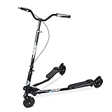 AODI Swing Wiggle Scooter,3 Wheels Drifting Scooter with Adjustable Height/Folding Kick Scooter for Kids and Adults Age 6+