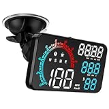 Digital GPS Speedometer ACECAR Universal Car HUD Head Up Display with Speed MPH Compass Direction Fatigue Driving Reminder Driving Distance Altitude Overspeed Alarm HD Display for All Vehicle