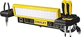 STANLEY PSL1000S Adjustable 45 COB LED Workbench Light with AC Power Outlets, Dual 2.1 Amp USB Charging Ports, and Tool Storage