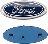 9 Inch OEM Front Grille Rear Tailgate Emblem for Ford (Blue)