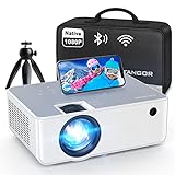 FANGOR 1080P HD Projector, WiFi Bluetooth Projectors, Max 230”Projection Screen Portable Home Theater Video Movie Proyector With Tripod, Compatible with HDMI, VGA, USB, Laptop, iOS & Android Phone