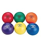 S&S Worldwide Gator Skin Middle School Dodgeballs. Assorted Color 6.5' PU Coated Foam Balls. Soft No-Sting Balls for PE Games, After School Programs, and Backyard. Ideal for Ages 10 to 14. Set of 6.