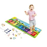 FOKI Floor Piano Mat for Toddlers, Baby Kid Sensory Educational Dancing Keyboard Carpet Animal Sounds Blanket Touch Playmat Musical Mats Birthday Toddler Toys for 1 2 3 4 5 Year Old Boy Girl Gifts