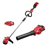 SKIL CB7478C-11 PWR CORE 40 Brushless 40V 14' String Trimmer and Leaf Blower Combo Kit with 2.5Ah Battery and Charger