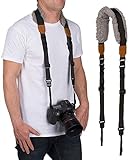 Movo MP-SS8 DSLR Camera Strap – Quick Release Sheepskin Neck Sling Shoulder Harness, Wrist Strap for Binoculars and Cameras