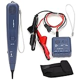 Network Cable Tester, Network Tester with Remote, Pro3000 Test Kit Locates Power Over Ethernet Network Toner Tester with AC Filter Standards Measure Cable Fault Distance, Coax and Voip
