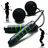 Weighted Cordless Jump Rope - Adjustable Length Ropes Ropeless Jump Rope For Beach Body - Eliminate Dad Bod With Indoor Jumprope - Cordless Jumping Rope Great For Improving Fitness In Small Spaces