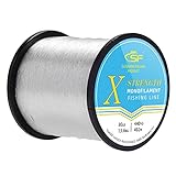SF Monofilament Fishing Line Premium Spool X-Strong Mono Nylon Material Leader Line Clear for Saltwater Freshwater 30LB