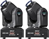 BETOPPER DJ Moving Head Lights Strobe Spot LED Stage Light 8 GOBO 8 Colors 9/11 Channel Lighting DMX-512 Sound Activated for Party,Dance,Church Event,Mobile DJ,Bars,Gigs,Disco etc.(2 Packs)