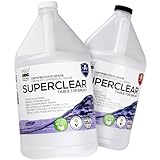 Table Top Epoxy Resin Superclear 2 Gallon | 256 oz Kit, Anti-Yellow Highest UV Impact Resistance, Food Grade Safe, Crystal Clear Gloss, Bubble Free, Bar & Surface Coat, Tumblers, Wood, DIY