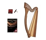Roosebeck Minstrel Harp 29-String w/Full Chelby Levers + Learn to Play Book + Extra Strings & Tuning Tool