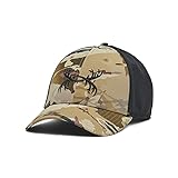 Under Armour Men's Outdoor Antler Trucker Hat, (989) UA Barren Camo / Black / Black, One Size Fits Most