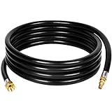 GASPRO 12-Foot RV Quick Connect Propane Hose for Camping Grill, Camp Chef Stove, Outland Fire Bowl, Portable Fire Pit and More