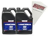 Cyclemax Two Pack for Yamaha 2S 2-Stroke Smokeless Engine Oil LUB-2STRK-S1-04 Contains Two Gallons and a Funnel