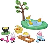 Peppa Pig Peppa's Adventures Picnic Playset, Preschool Toy with 2 Figures and 8 Accessories, for Ages 3 and Up